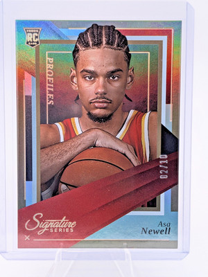 2025-26 Panini Signature Series Asa Newell Profiles Gold Rookie /10 #11