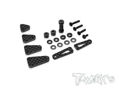 Team AJ TE-B84-A Graphit Batteriehalter-Set [associated B84/B84D]