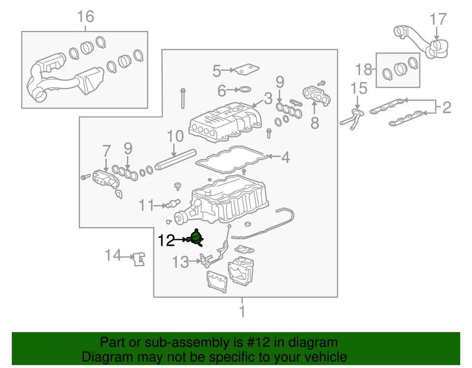 Actuador de válvula de derivación de sobrealimentador GM 12591191 CANTIDAD 1 genuino Foto 2 de 2