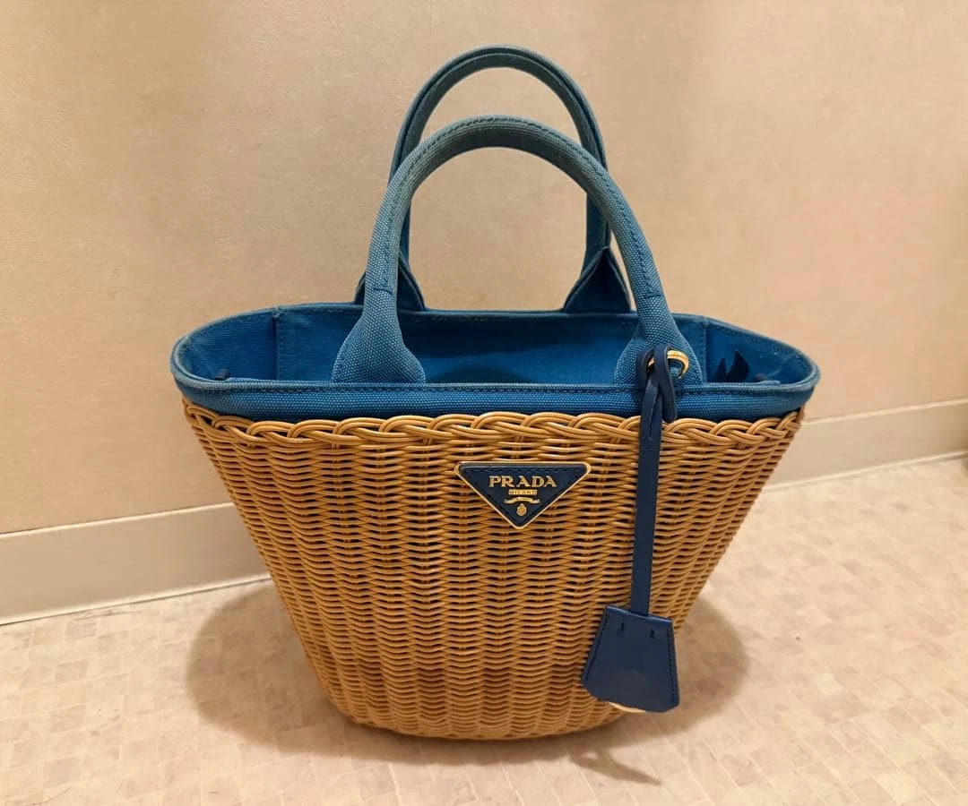 PRADA Canapa Tote Blue Bags & Handbags for Women for sale | eBay