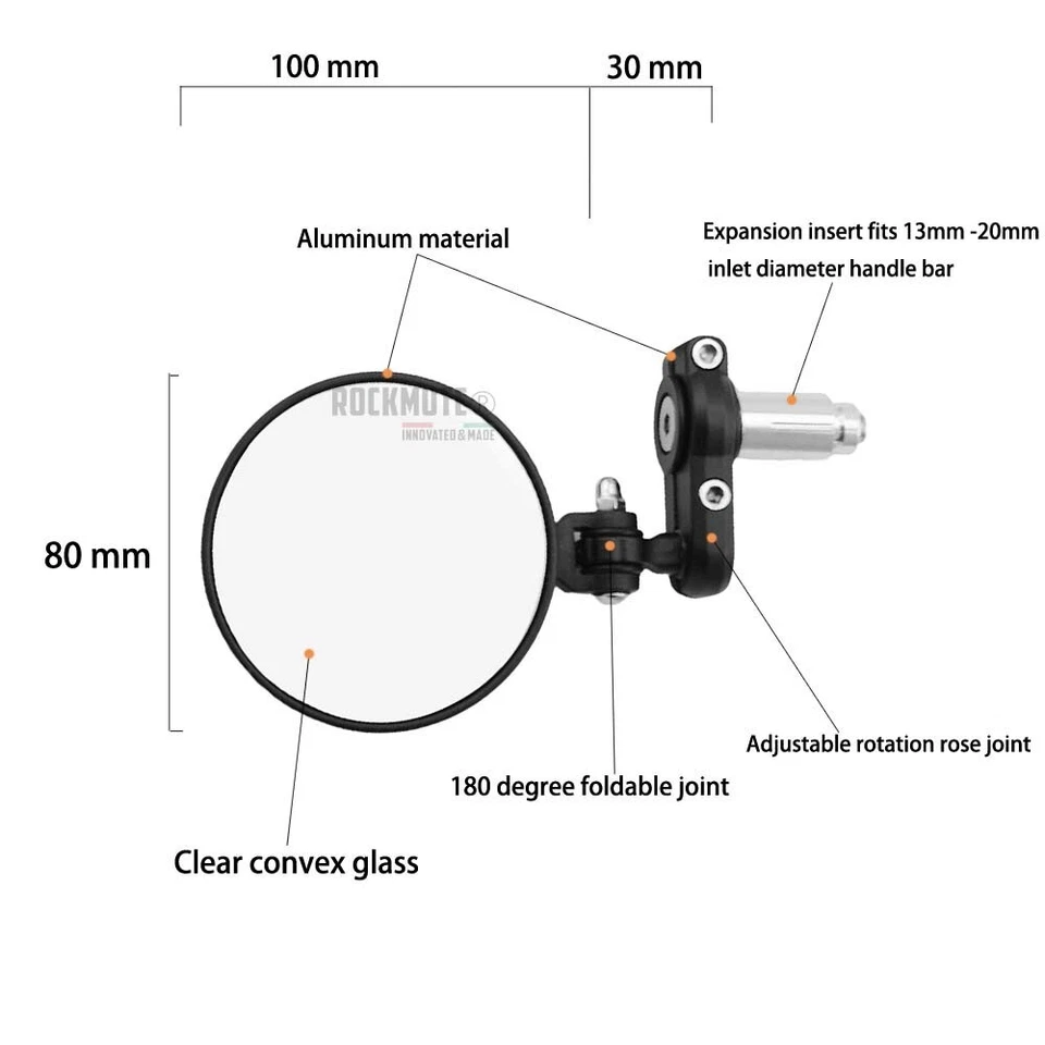 Штанга конца мотоцикла зеркало для SUZUKI BURGMAN 200 BURGMAN 400 600 пара черный - Изображение 4 из 4