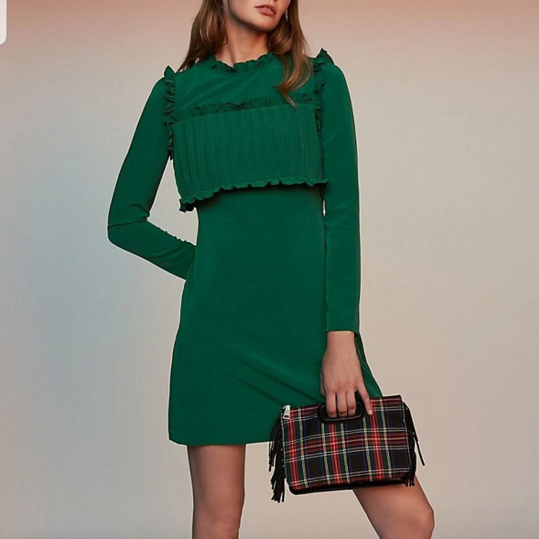 Robe Maje Taille 40 - Verte - Longueur Midi - Neuve Avec étiquettes