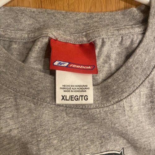2004 Reebok Superbowl XXXVIII Houston TX Grey T-Shirt Size XL - Picture 3 of 5