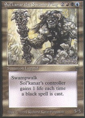 [1x] Sol'kanar the Swamp King Played, English Legends MTG Magic