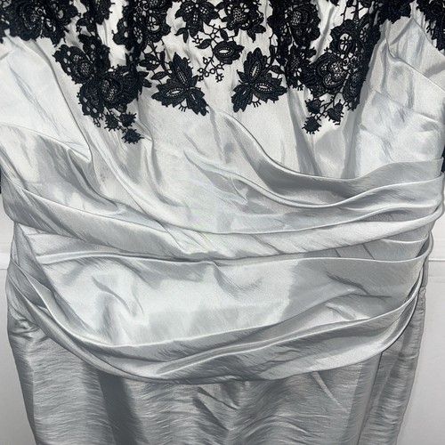 RARE Watters & Watters Mother of the Bride CORSET Bodice Ruffled Waist dress 20w - Picture 4 of 17
