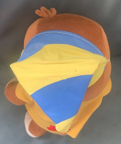 Curious George Happy Birthday Plush 2005 Marvel Rubber Face Hat Shirt 16” - Picture 5 of 5