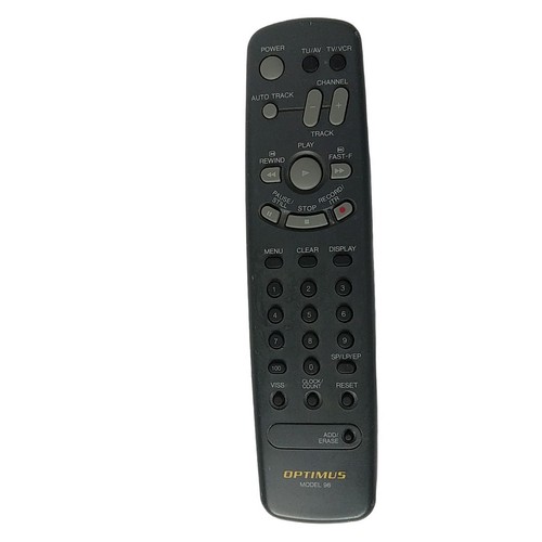 Genuine Optimus TV VCR Remote Control Model 96 Tested Working