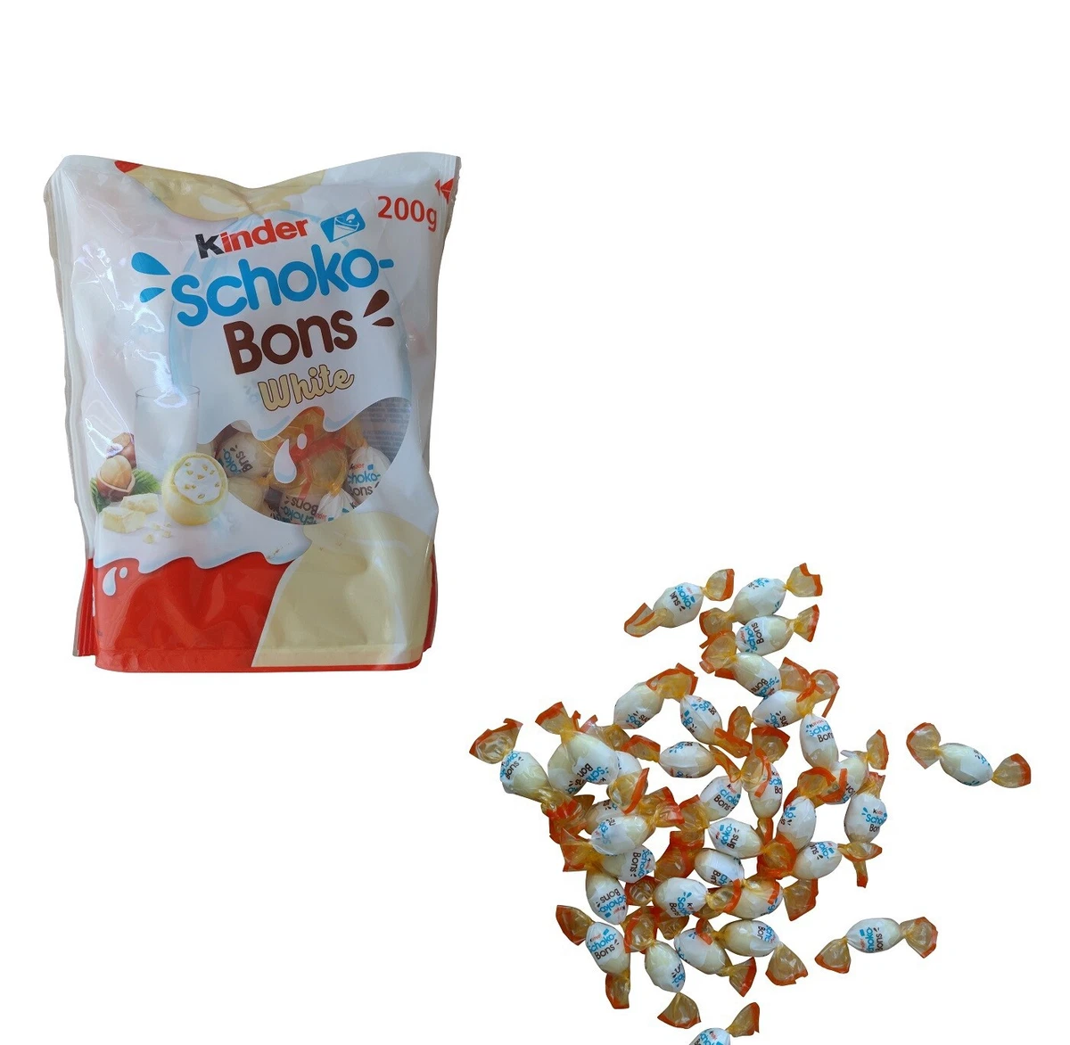 KINDER SCHOKO BONS WHITE 200G - Epicerie