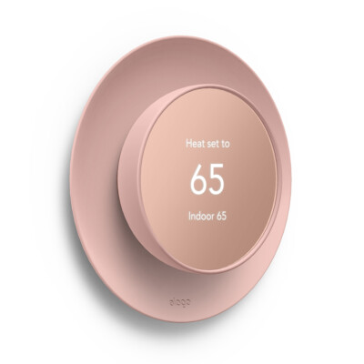 Google Nest Satellite Wall Plate Cover for Nest Thermostat 2020 - elago  [Pink]