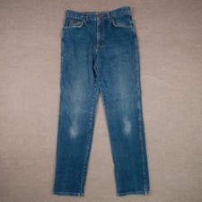 Vintage H.I.S. Made in USA Men's 31x34 Dad Jeans Blue Denim Heavy Quality