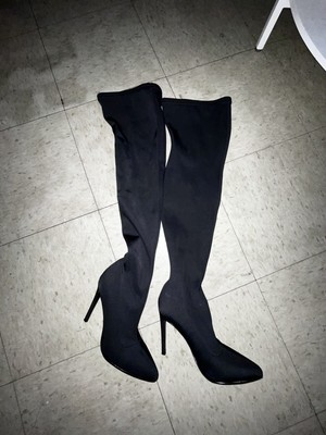 steve madden thigh high boots cardi b