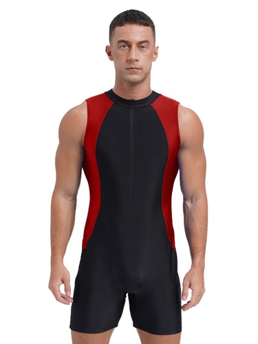 Men's One Piece Swimsuit Bathing Suit Swimwear Swim Training Jumpsuit Bodysuits - Picture 42 of 59