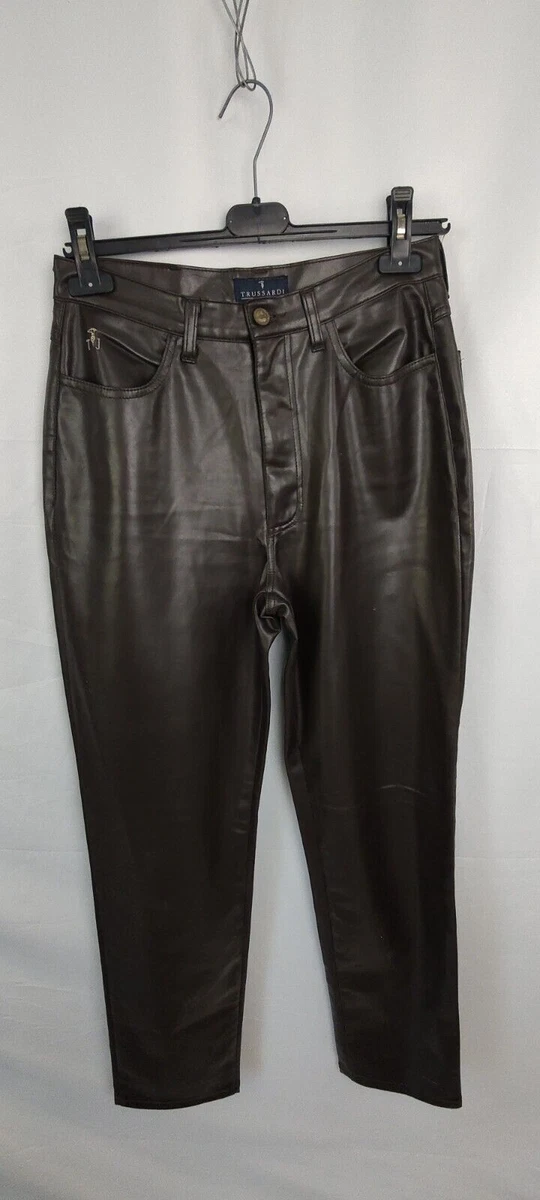TRUSSARDI JEANS WOMEN PANTS SIZE 30 MADE IN ITALY PANTALONI VINTAGE DONNA PP 562