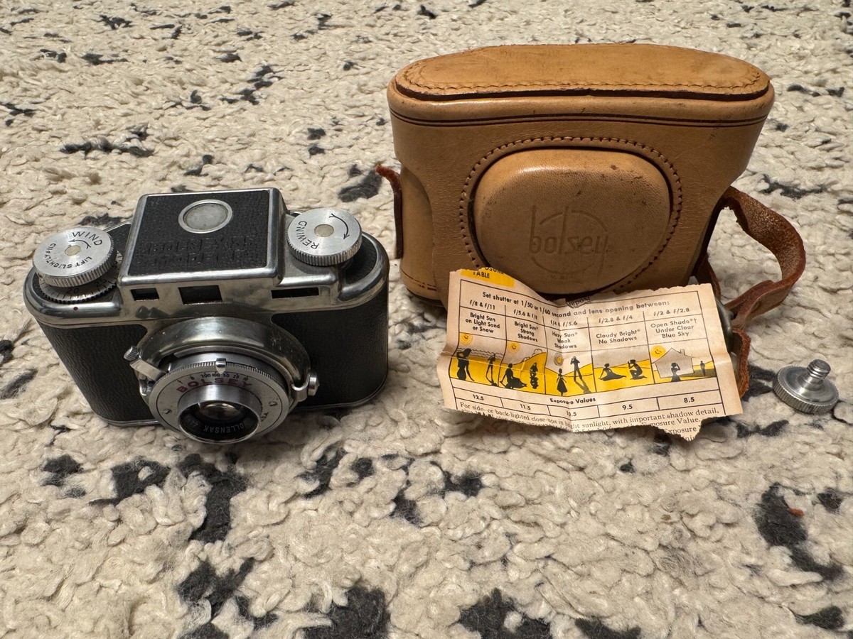 Appareil Photo Argentique Bolsey Model B2 – 35mm – Wollensak 44mm 1:3,2 – Occasion
