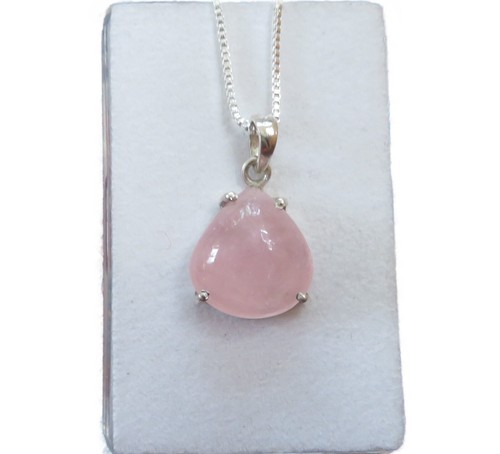 Morganit Cabochon Anhänger 925 Silber 14,8x13,3 mm AD3087 - Bild 1 von 3