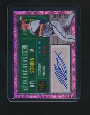 MIKE SOROKA 2019 PANINI DONRUSS BLEACHERS INK PINK FIREWORK AUTO PARALLEL #BI-MS