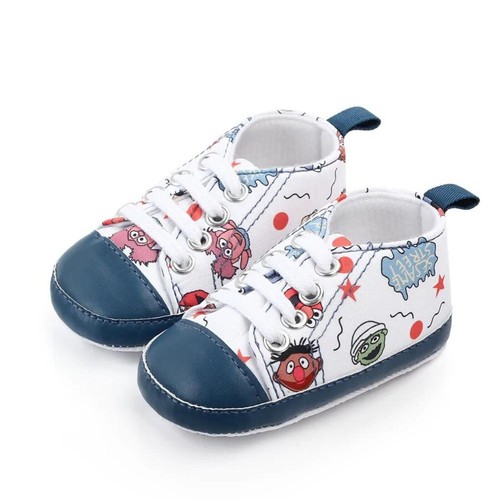 Cotton Shoes Cartoon Print Prewalker Boy and Girl Baby Shoes - Picture 9 of 10