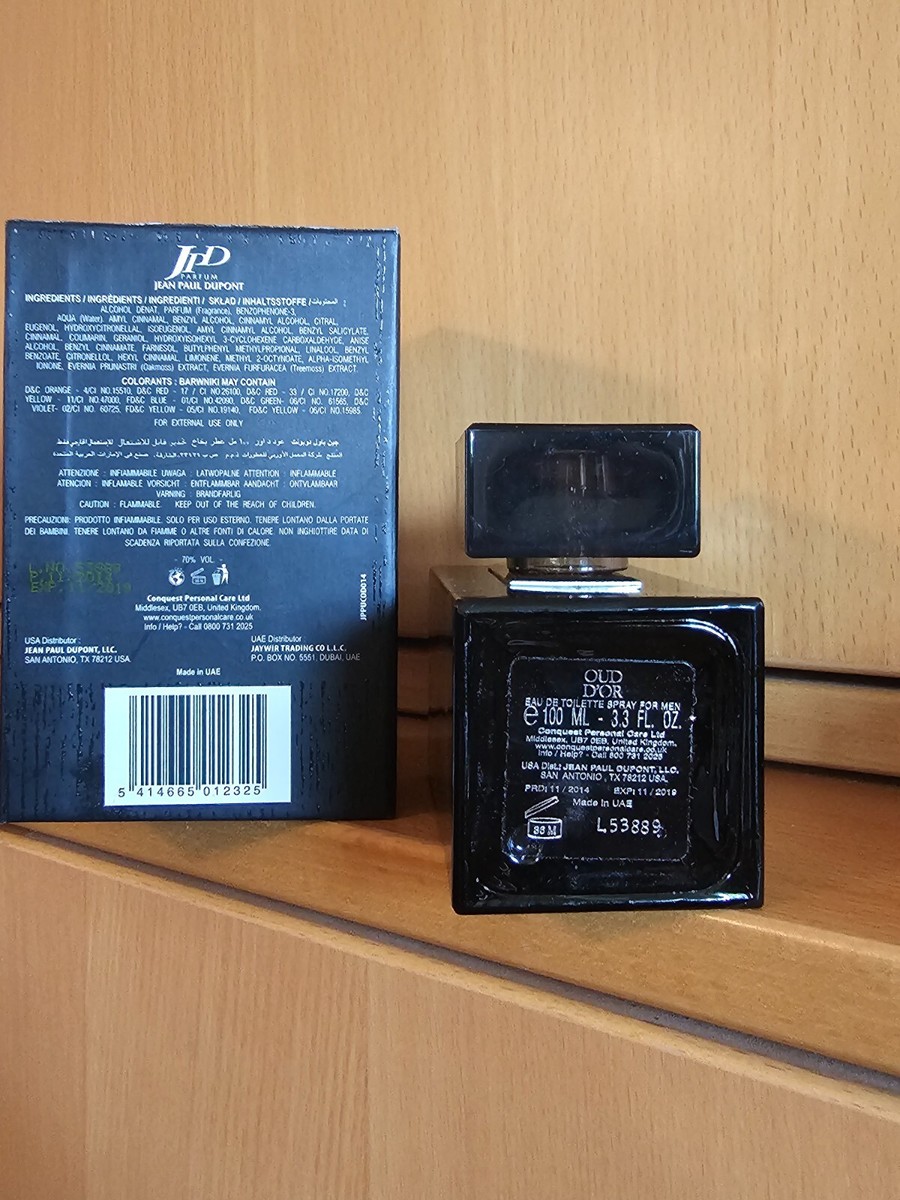 Open box JPD JEAN PAUL DUPONT OUD D'OR
