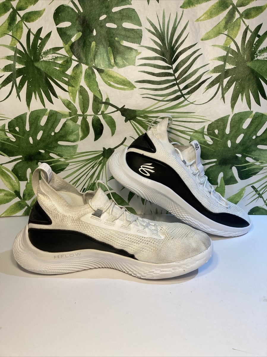 Under Armour UA Curry 8 Zen Flow White Black Basketball