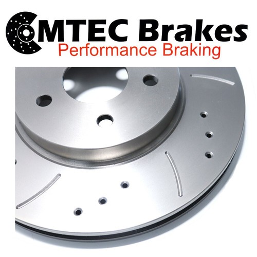 Fiat Uno 1.3 Turbo ie Front Drilled Grooved Brake Discs - Picture 3 of 6