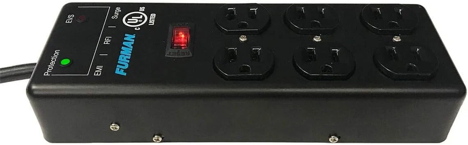 Furman SS-6B Pro W/ EVS 6 Outlet AC Surge Power Strip Conditioning - Image 4 of 4