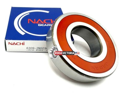 NACHI JAPAN 6309 2NSE9 CM BALL BEARING, RUBBER SEALED 6309 2RS