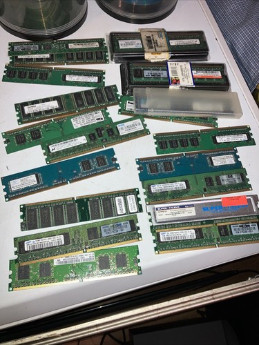Computer Memory Ram Lot 20. &operating Systems CD & Dell Driver Utilities 35.