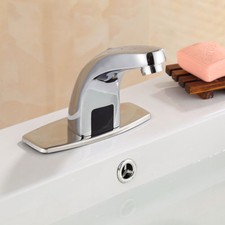 US Automatic Electronic Sensor Free Touch-less Faucet Hands Bathroom Basin Tap