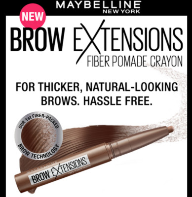 MAYBELLINE Brow Extensions - Augenbrauenfaser Xtensions Pomade Buntstift Stift