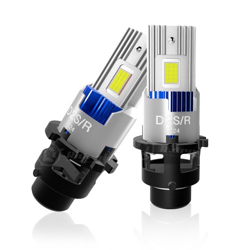 2X D2S D2R LED Headlight Bulb Replace HID Xenon Super White 6500K Conversion Kit - Picture 3 of 12