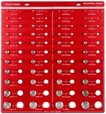 44 Nut and Bolt Thread Checker, for Organizing Nuts and Bolts of Different Sizes