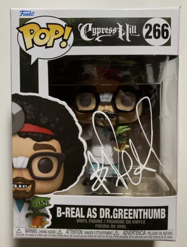 B REAL SIGNED DR GREENTHUMB FUNKO POP #266 CYPRESS HILL (PROOF)