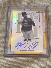 MICHAEL BROOKS 2019 Leaf Perfect Game AUTOGRAPH Gold Proof #1/1 UCF KANSAS