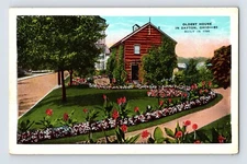 Postcard Ohio Dayton OH Oldest House 1930s Unposted White Border