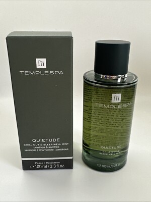 Temple Spa QUIETUDE, 3.3OZ / 100ml Aromatherapy Calming & Sleep Mist Spray
