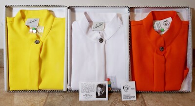 Linda Dano | Orange White & Yellow Sleeveless Dickies 3 Pack ONE SIZE BRAND NEW 
