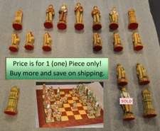 Rare Replacement 1 Piece Chess SAC Studio Anne Carlton History of Golf fr $9-$29