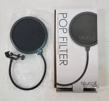 BLUCOIL AUDIO Microphone Pop Filter Adjustable Gooseneck For P’s In Recording
