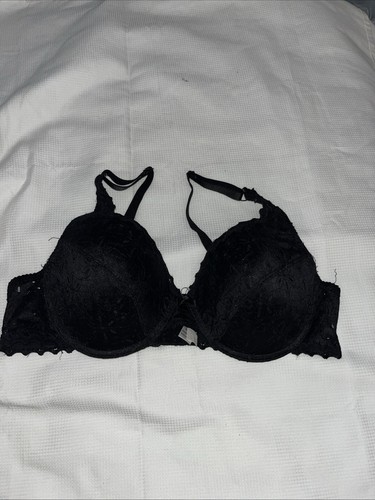COOBIE Sexy Lace Black  Embroidered Bra Size 38D - Picture 1 of 2