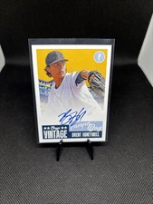 2019 Onyx Vintage Brent Honeywell Blue Ink Tampa Bay Rays ⚾️