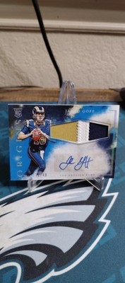 2016 Origins JARED GOFF RC ROOKIE AUTO 3-COLOR PATCH #20/49