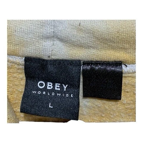 Sudadera Obey Worldwide Para Hombre Grande Amarilla Blanca Tie Dye Sudadera con Capucha Ropa de Calle Punk Foto 4 de 4