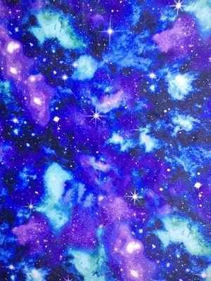 BTY  Beautiful Galaxy Minky Fabric