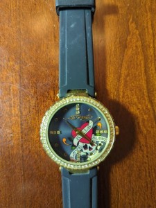 Ed‎ Hardy Y2K Watch Love Kills Slowly Gold Rhinestone NWT Deadstock Ed Hardy Love Kills Slowly Watch | eBay main image 3