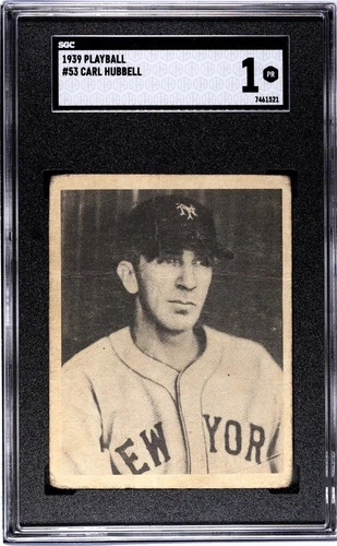 1939 Play Ball Carl Hubbell #53 SGC 1 Giants HOF