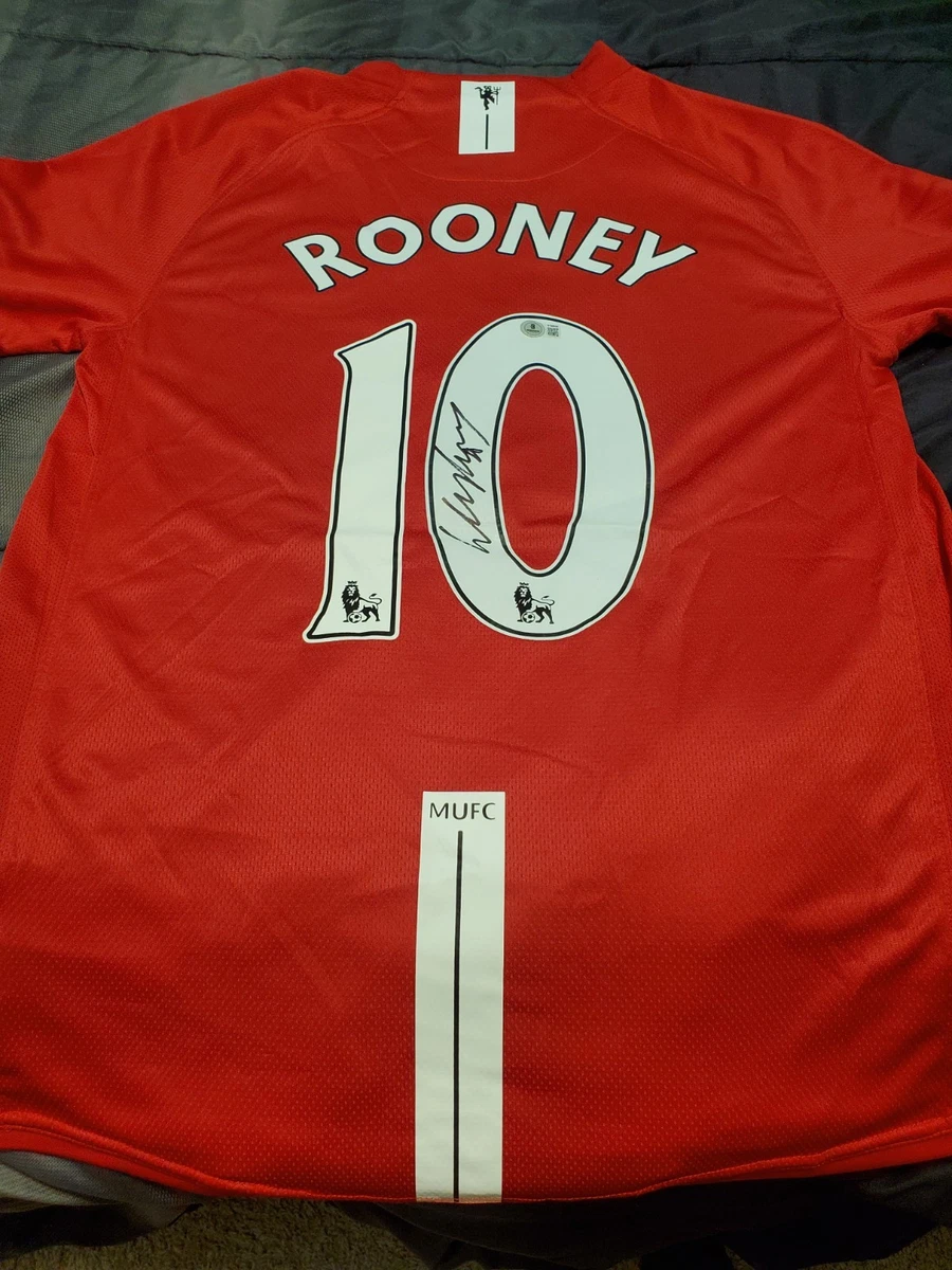 Футбол Wayne Rooney оригинальный с автографом Джерси - огромный