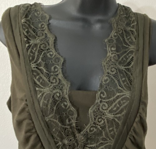 White House Black Market Damen Bluse Größe Small grün ärmellos - Bild 2 von 11