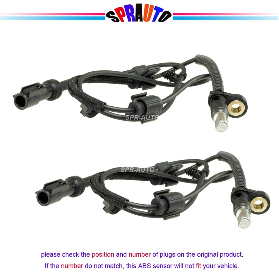 X2 ABS Wheel Speed Sensor Front LH or RH Set For Ford F-250-350-450 Super Duty - Image 2 of 4
