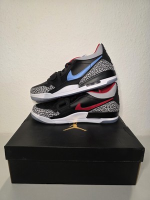Jordan Legacy 312 Low Black Valor Blue EU 49.5 US 15 Neu OVP Rare Size