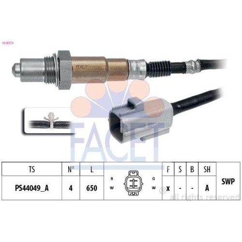 Lambdasonde Facet 10.8373 Made In Italy - Oe Equivalent FüR Fiat Suzuki-image